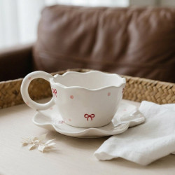 Porcelain Mug & Saucer